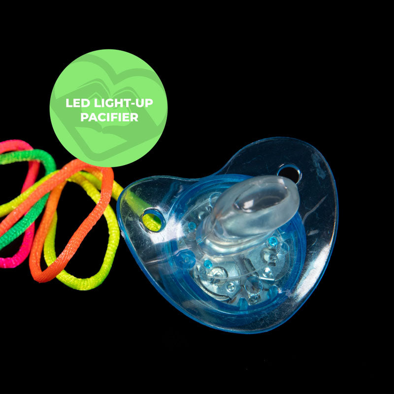 LED Pacifier Binky Necklace - Rave Essentials - For Festivals – Kandies  World