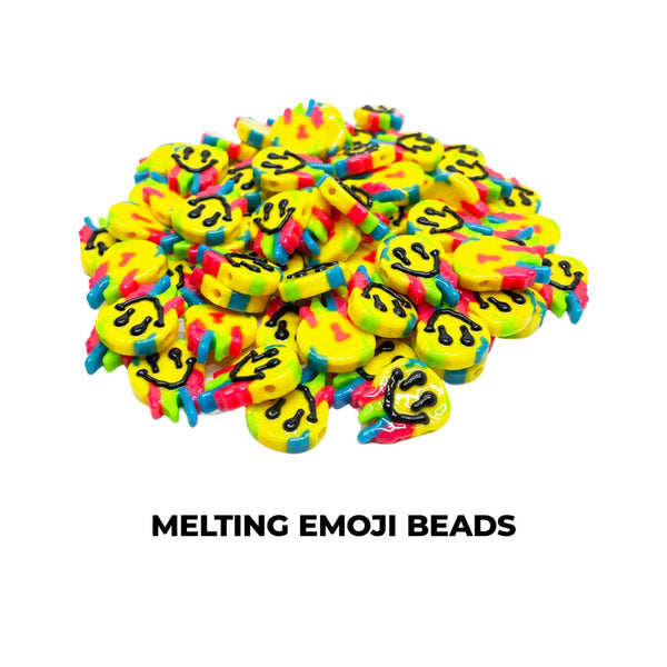 Melting Smiley Custom Beads