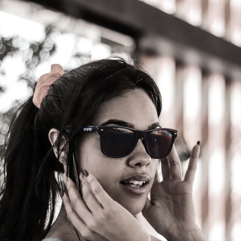 Eye Love Shadez | 80s Vintage Festival Sunglasses | All black