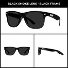 Eye Love Shadez | 80s Vintage Festival Sunglasses | All black