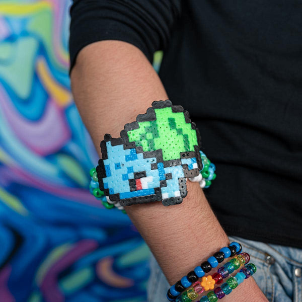 Bulbasaur Kandi Cuff Bracelet