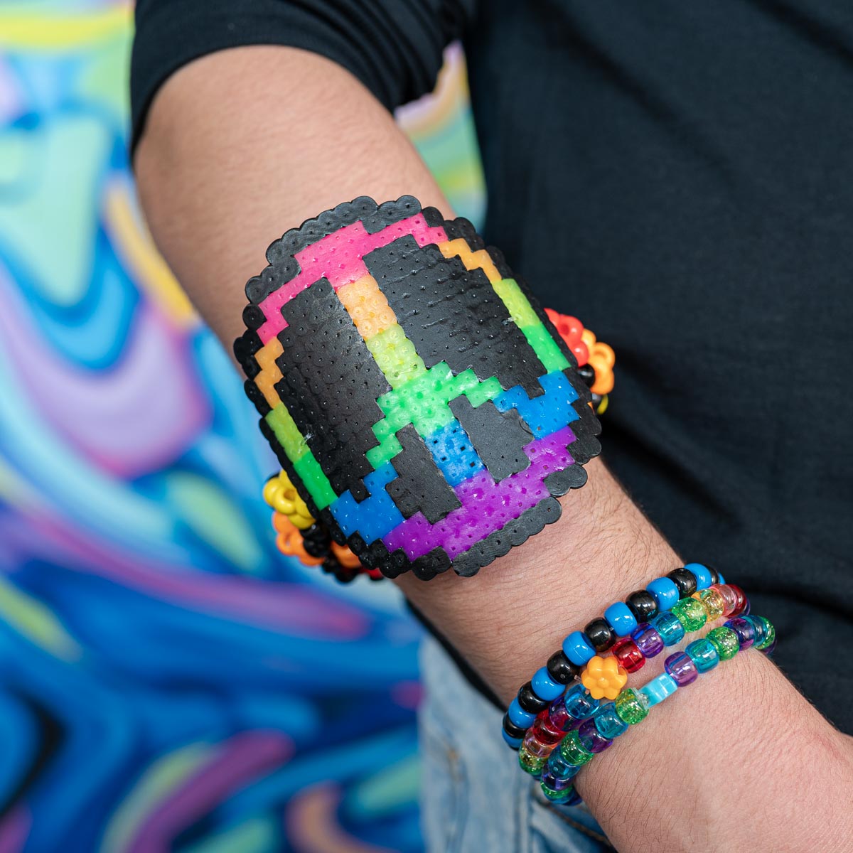 UwU Rainbow Kandi Bracelet – CraftersoftheGalaxy
