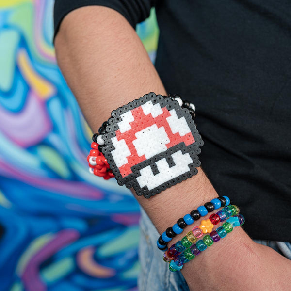 Red Super Mario Kandi Cuff Bracelet