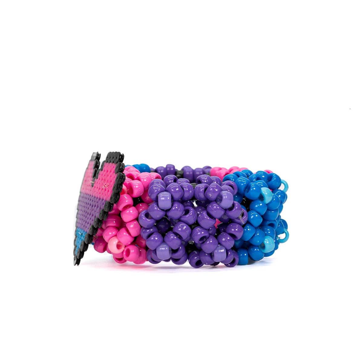 Rave Bae // Festival Rave Kandi Charm Bracelet // With Heart