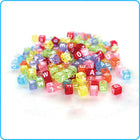 Alphabet Translucent Rainbow Cube Beads - 6mm - 300/Pack
