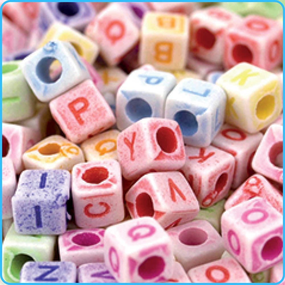 DIY Alphabet Bead - Multicolor A to Z Letter Beads For Bracelets – Kandies  World