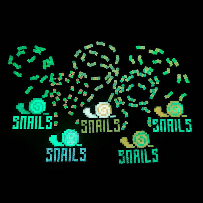 Snails Glow-In-The-Dark - (M) Perler