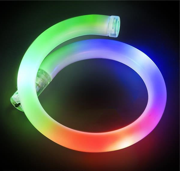 White Tube LED Light Up Bracelet