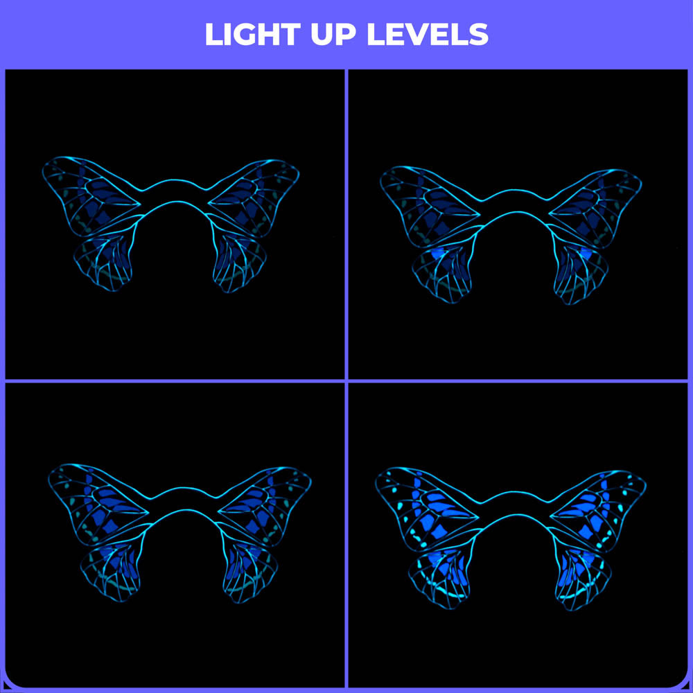 Mystical Butterfly LED Sound Reactive Mask