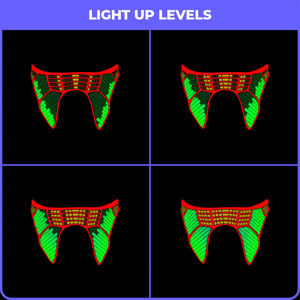 Subzero LED Sound Reactive Mask