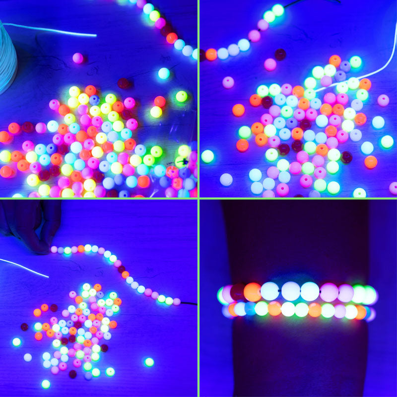 Creatology 9-mm Neon Glow-in-the-Dark Pony Beads - 280 ct