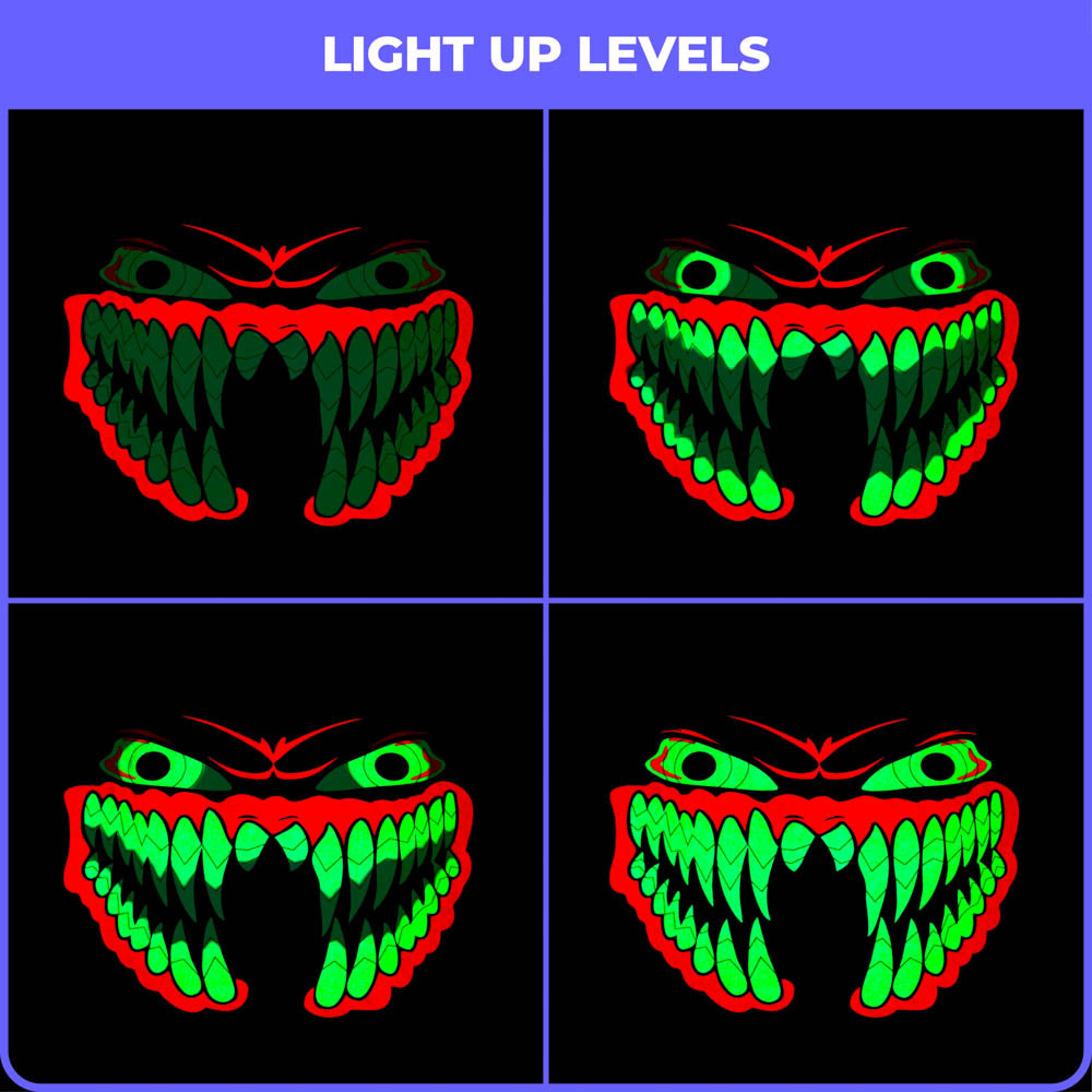 Monster LED Sound Reactive Mask
